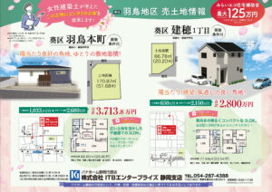 葵区羽鳥本町,葵区建穂1丁目,売土地,補助金